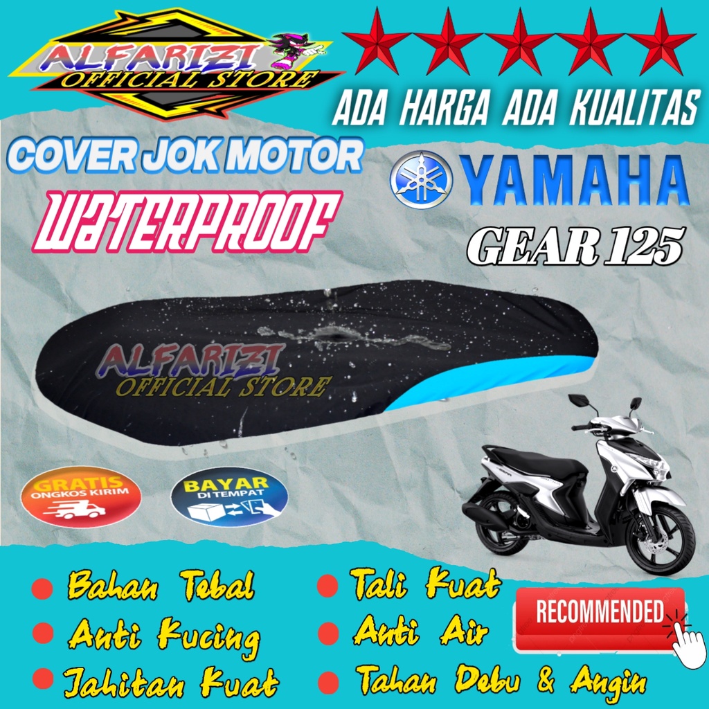 Cover Jok Motor Sarung Jok  Motor GEAR 125,VARIO,BEAT,FINO,SCOOPY,GENIO,SOUL GT,MIO,NEX, Jaring Bant