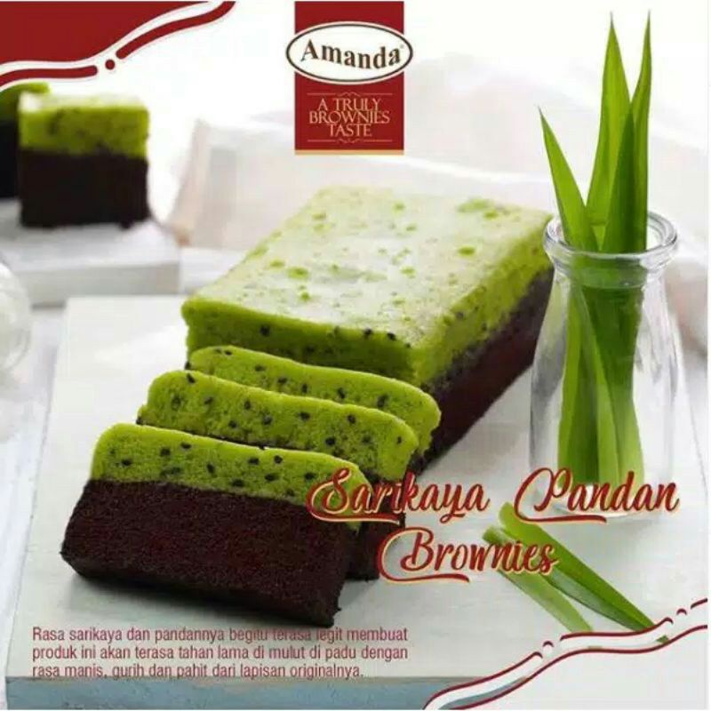 Amanda Brownies Sarikaya Pandan Kukus