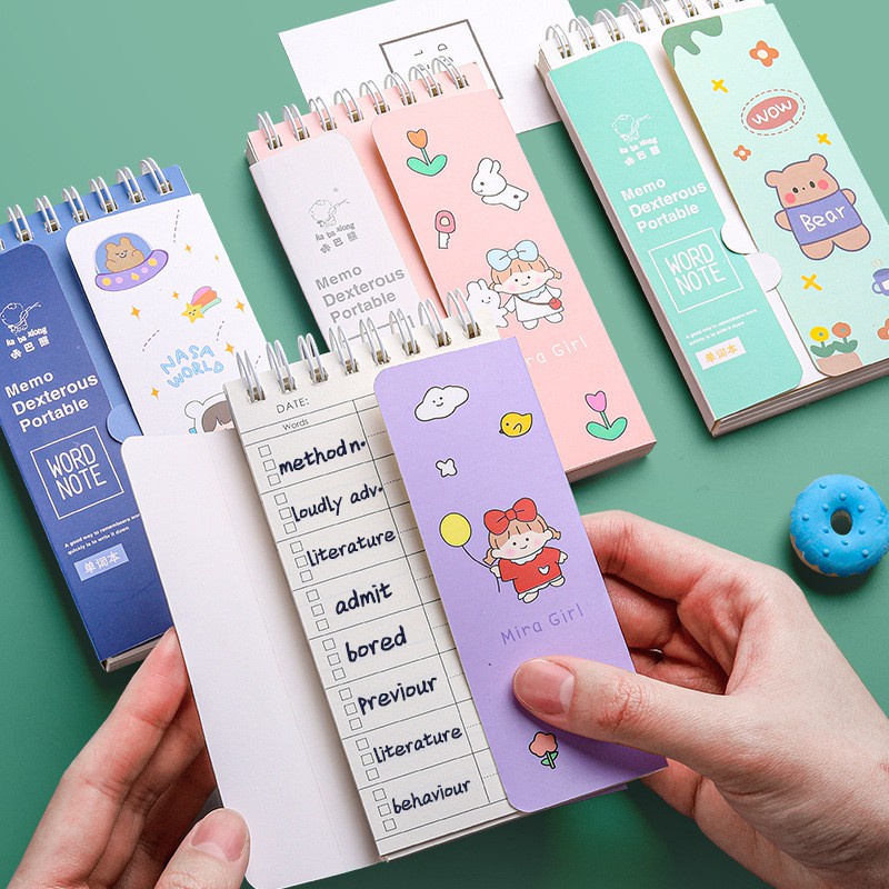 KELLY NOTEBOOK RING PANJANG BERANEKA MOTIF / BUKU CATATAN PANJANG / BUKU TULIS RING