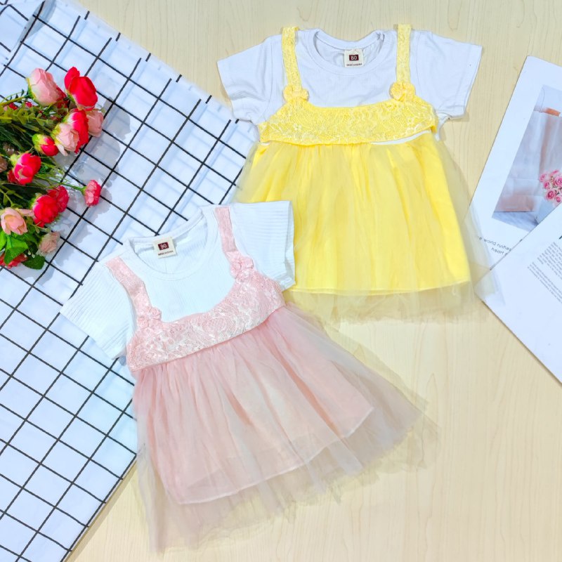 Dress Knit Pattern Tutu 6 Bulan - 1 Tahun | Dress Anak Perempuan | Grosir baju anak import