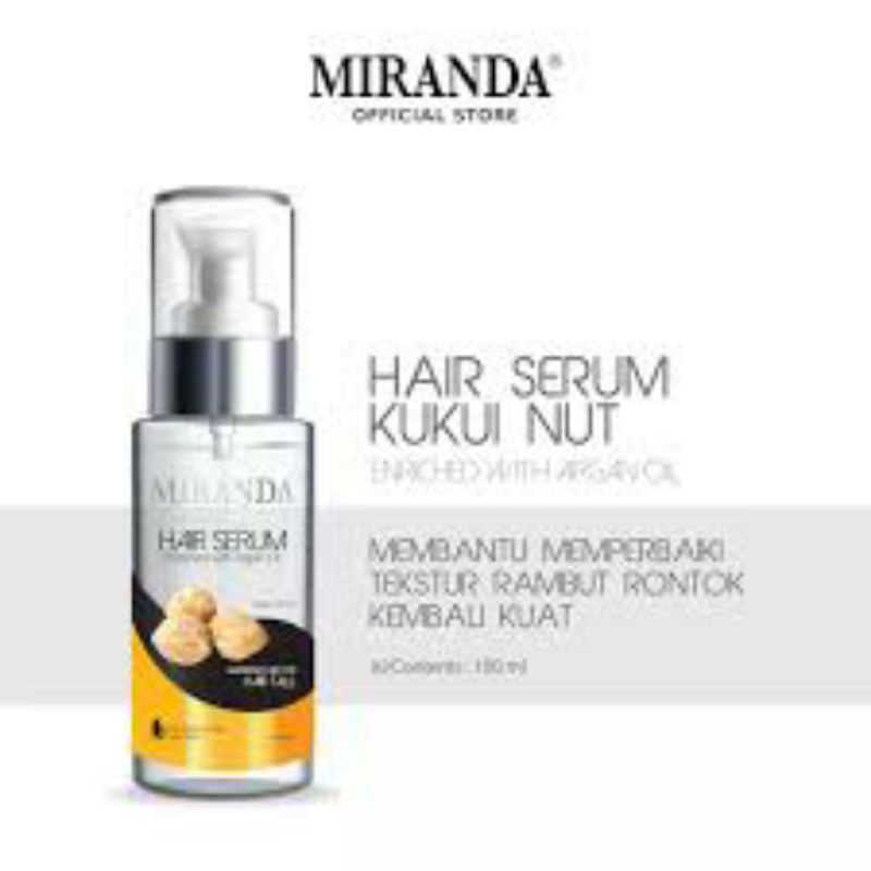 Jual Hair Serum Miranda Minyak Argan Kukui Nut Kuning Untuk Rambut ...