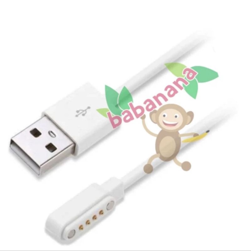 Kabel charger Kingwear casan charging usb KW88 KW99 Q100 KW18 KW98