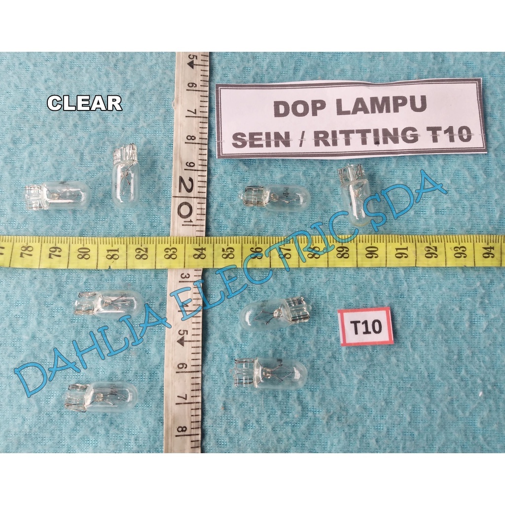DOP LAMPU SEIN / RITTING T-10 CLEAR