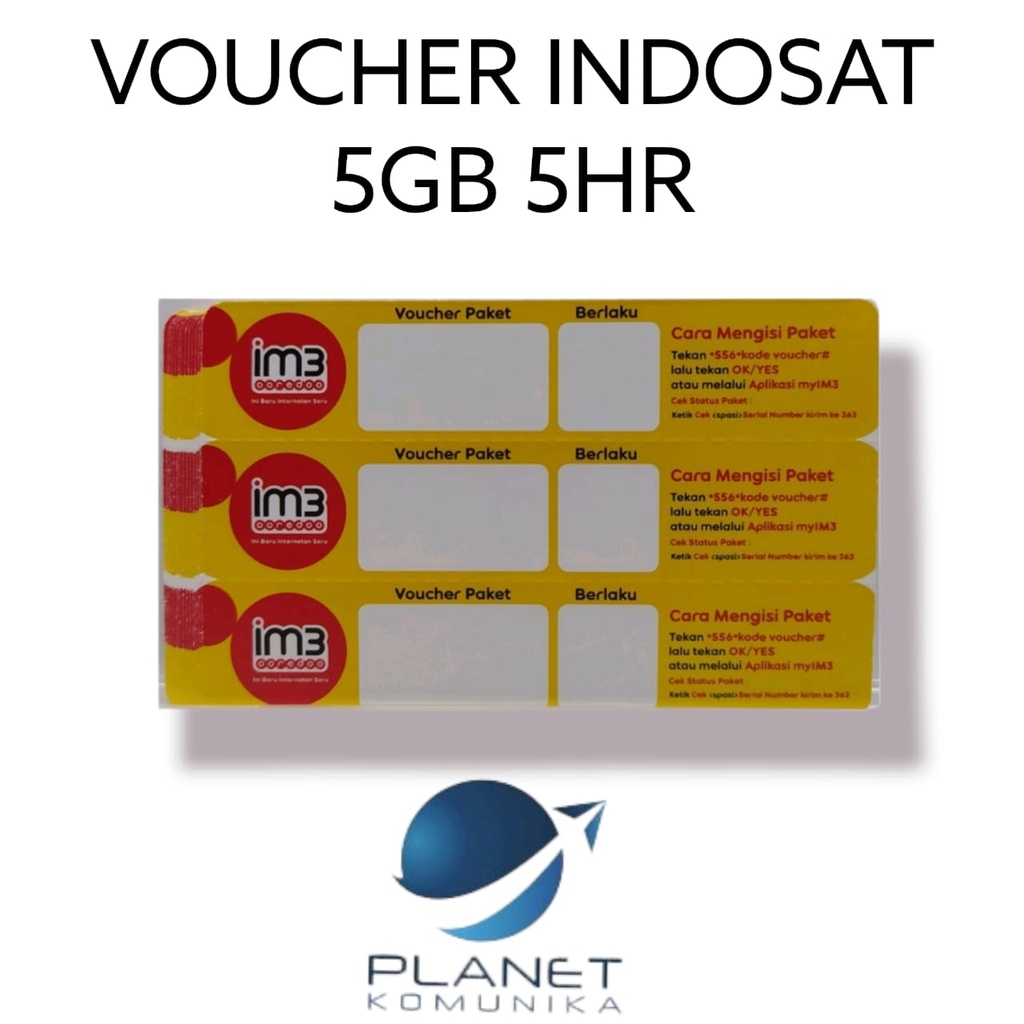 VOUCHER IM3 5GB 5HR