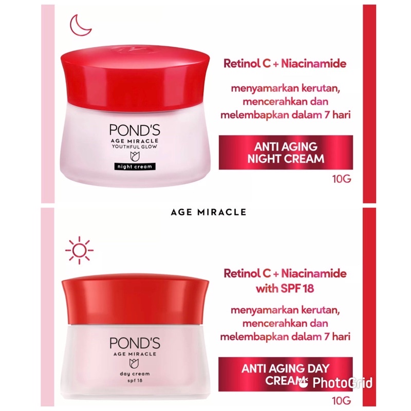 Ponds Age Miracle ED (7/25) Day Night Cream