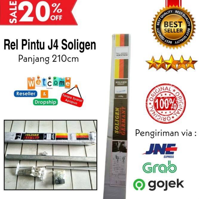 Rel Pintu Dorong Soligen J4 / Rel Pintu Geser 210Cm /Rel Pintu Soligen