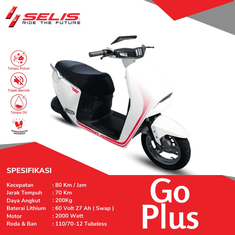 SELIS - Sepeda Motor listrik Go Plus Motor elektrik
