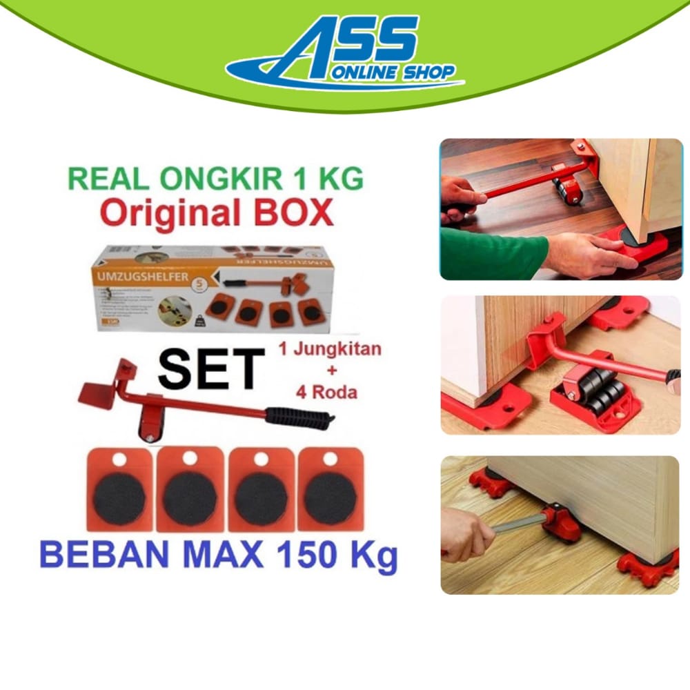 [ASS] ORI set JUNGKITAN RODA ALAT BANTU PINDAH EASY MOVING FURNITURE MOVER