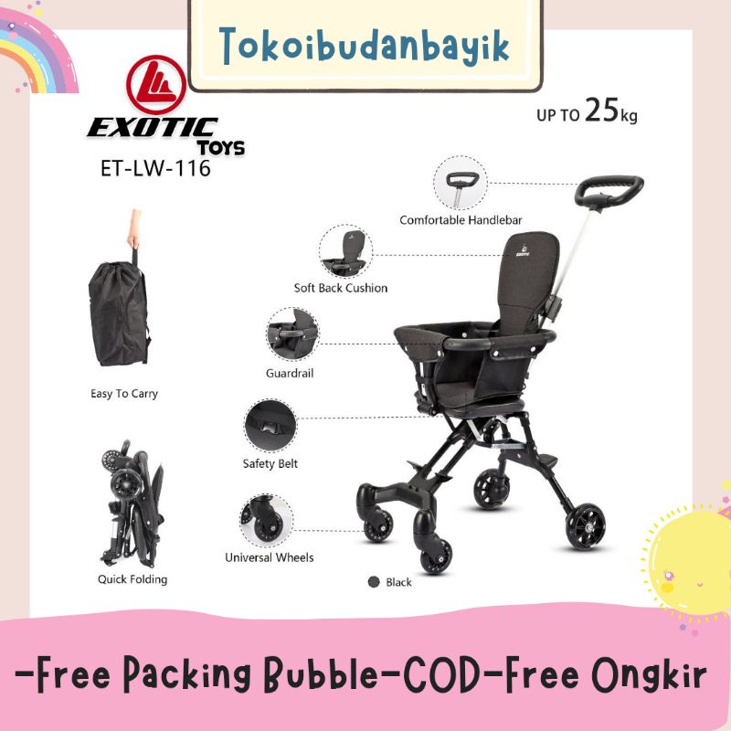 READY STOK STROLLER MAGIC EXOTIC LW 116/CABIN SIZE BISA COD