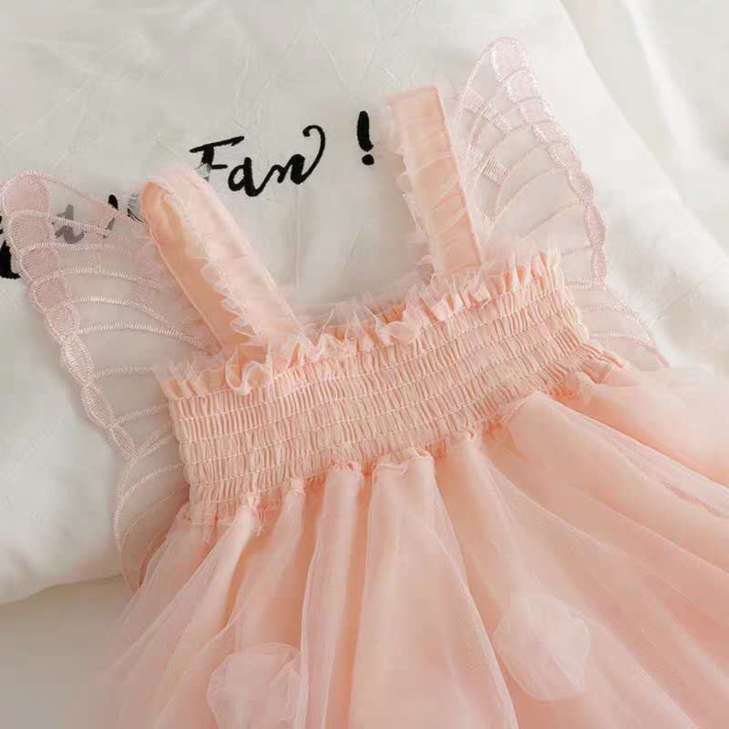 [PRINCESS KESLI] 1-7tahun  Dress pesta anak perempuan Dress Princess Korean Style Mini Dress For Girls Gaun anak kupu-kupu Rok anak/Rok bayi kado anak ulang tahun