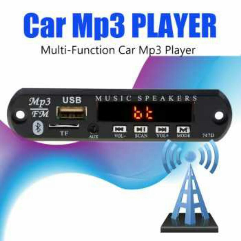 kit modul mp3 bluetooth  DC 12 volt