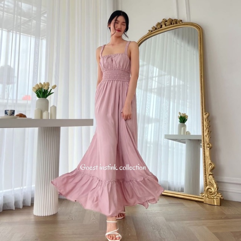 Long Dress Korea Style SHIENA Dress Maxi Jumbo Dress Kekinian Dress Size Jumbo