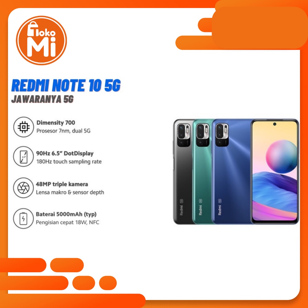 EX DISPLAY Xiaomi Redmi Note 10 5G (8GB+128GB) & (4GB+128GB) HP ONLY