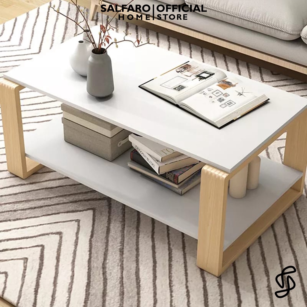 Jual meja ruang tamu minimalis modern estetik aesthetic multifungsi