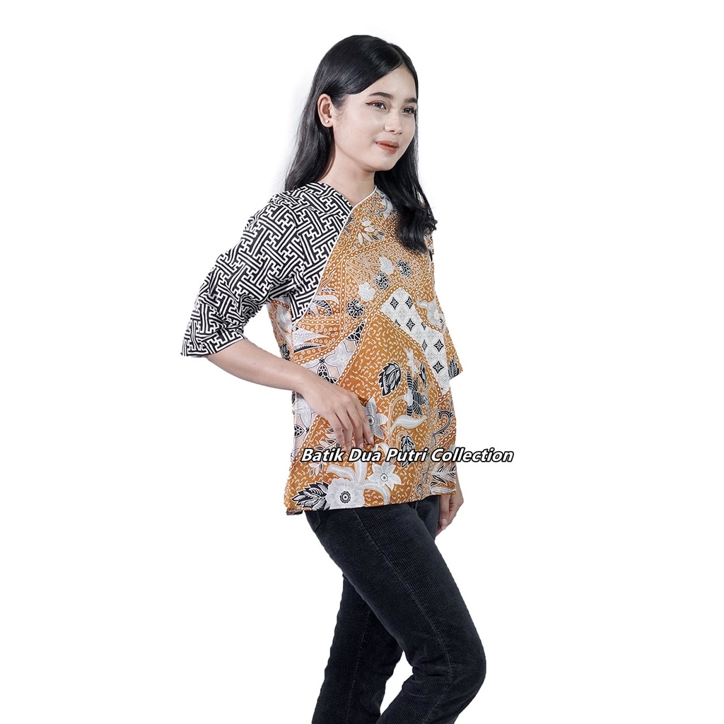 Blouse Batik Atasan Batik Wanita Bahan Katun By Batik Dua Putri Collection