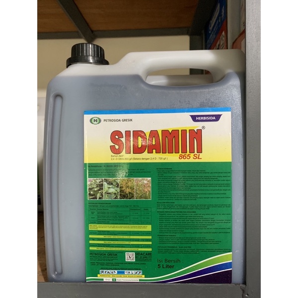 Sidamin 865 SL 5 liter (Herbisida Sistemik)