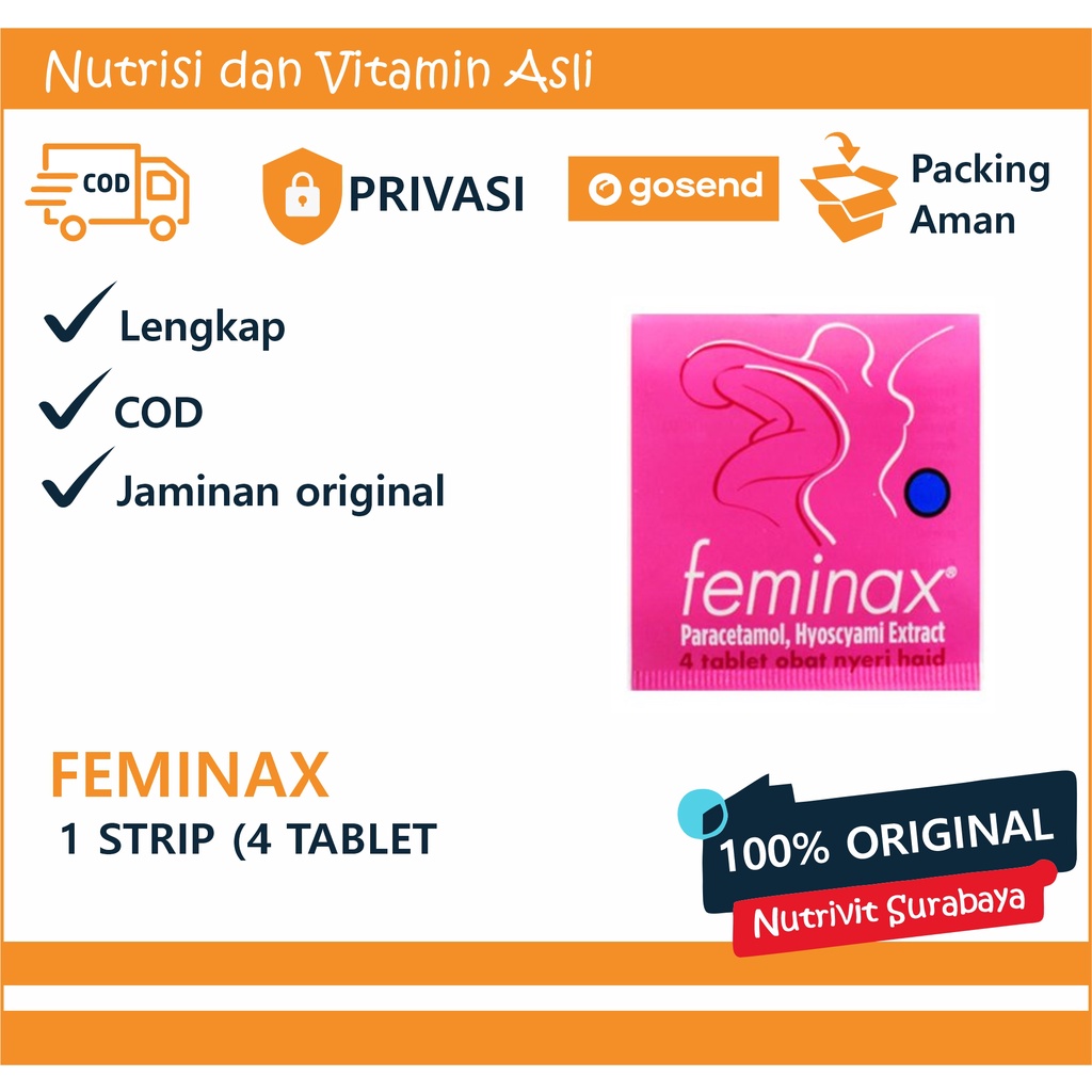 Feminax Strip / Paracetamol / Nyeri Haid