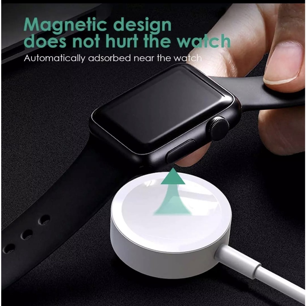 wireless Magnetic Charging Cable untuk Apple Watch Charger dan lighting 2in1