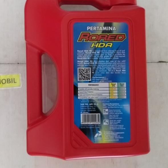 Oli Transmisi Pertamina Rored HDA 90