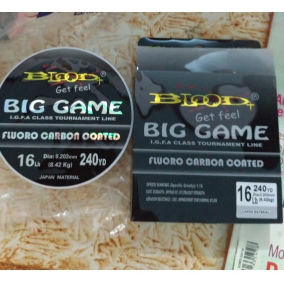 STOK BANYAK 7726 SENAR PANCING BLOOD BIG GAME FLUOROCARBON 0.16mm - 0.60mm ㊫