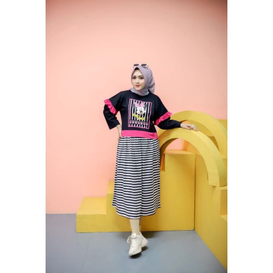 LUZZERA  LUNARA MIDI DRESS BY ALCAVELA