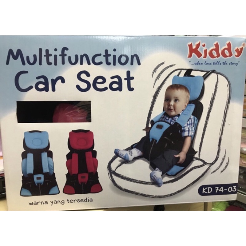 KIDDY BABY MULTIFUNCTION PORTABLE CARSEAT CAR SEAT ALAS STROLLER MULTIFUNGSI KD 74-03