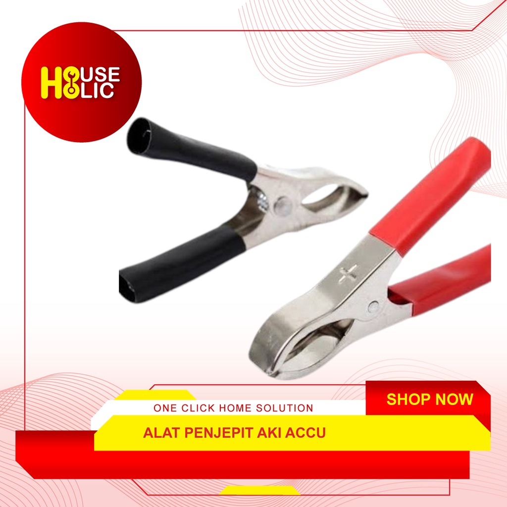 Alat Penjepit Aki Besar 30 Ampere Jepitan Buaya Jepit Accu Large 30A