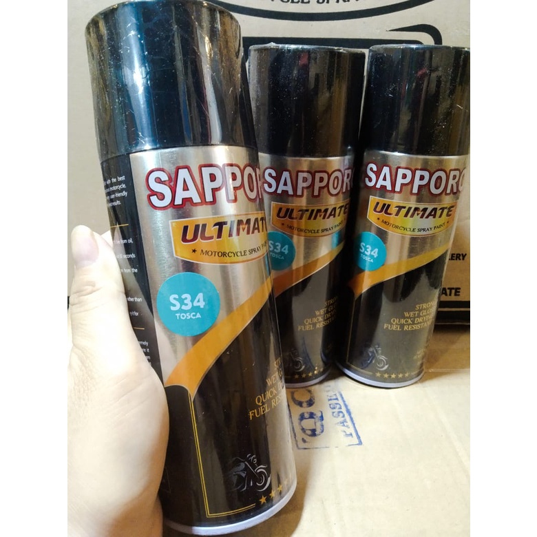 cat spray pilok pilox cat semprot sapporo ultimate S34 Tosca saporo 400ml