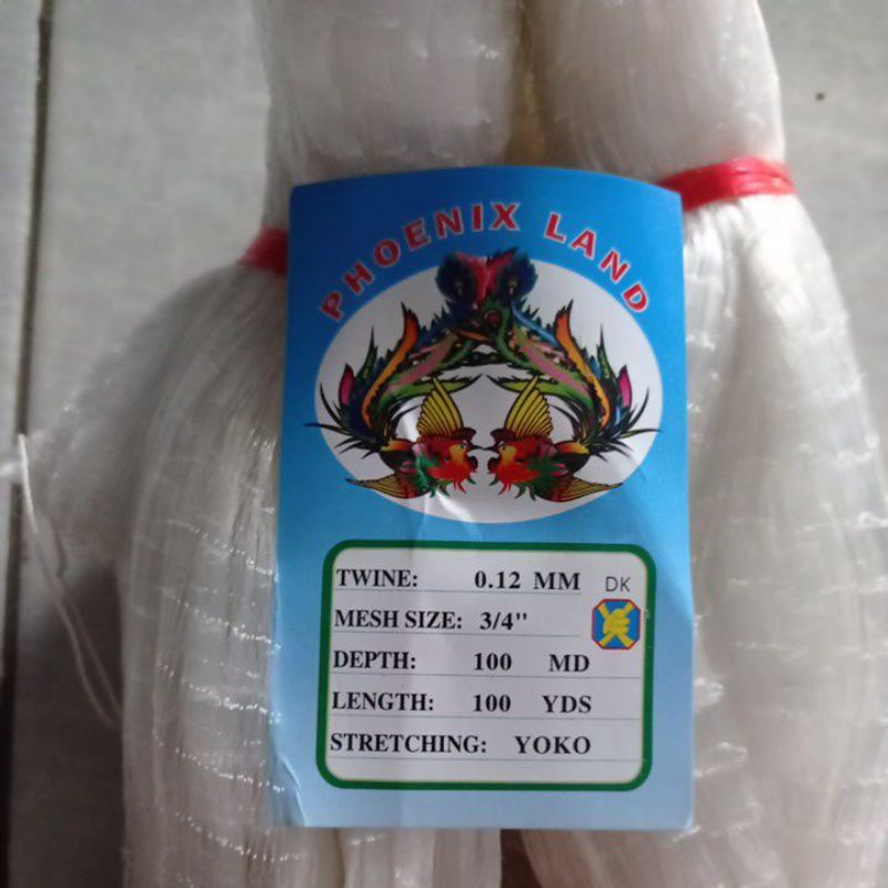 Jaring ikan kecil 0.12 3/4 inchi 100md/100yds yoko pukat ikan jaring ikan senar jaring ikan murah