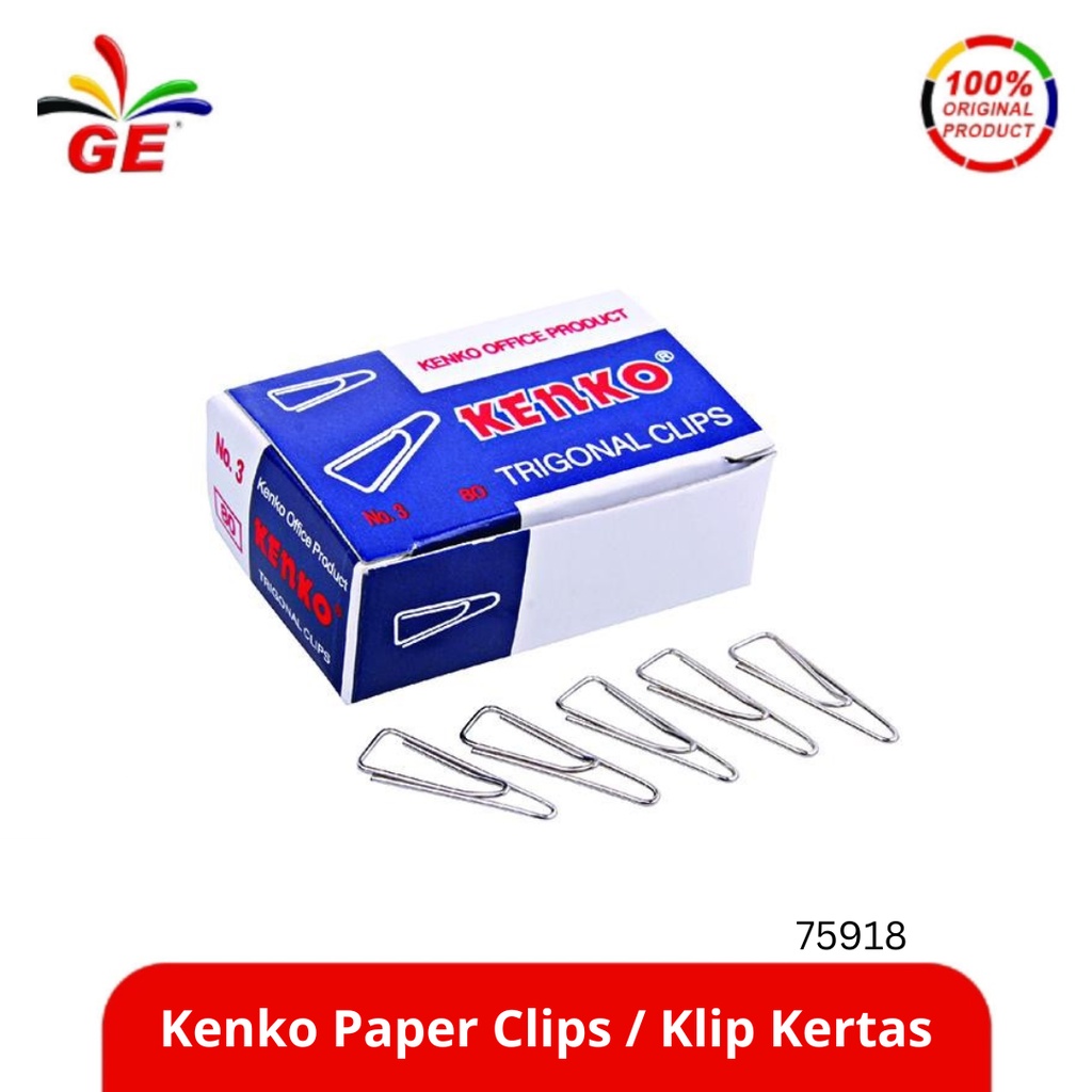 

KENKO - Paper Clips / Klip Kertas 75918
