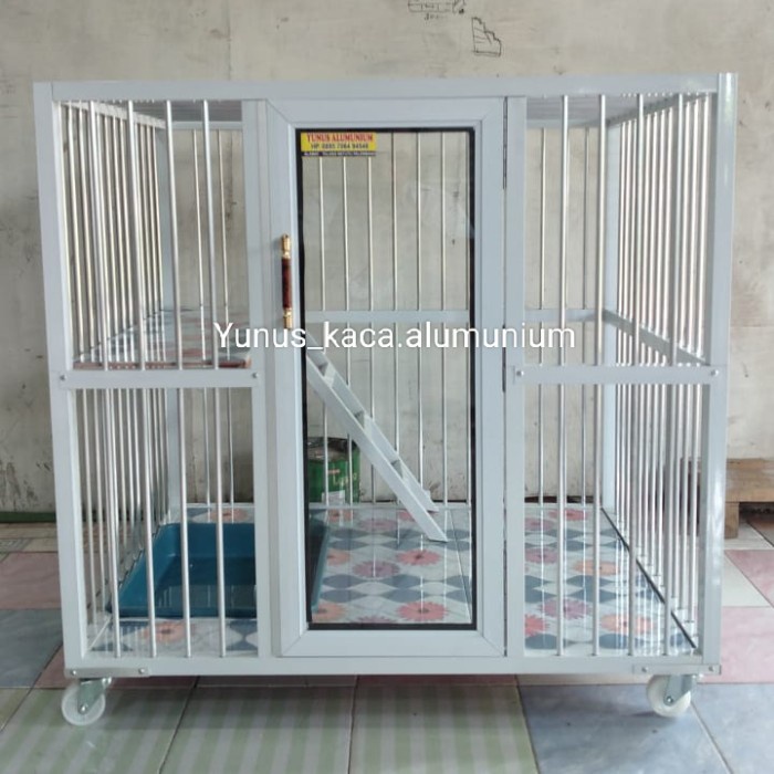 T0P KANDANG KUCING KANDANG HEWAN ALUMUNIUM 70*70*60 HANYA PALEMBANG NICE