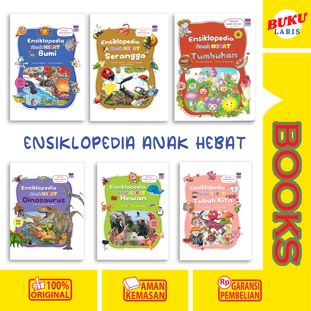 Buku Ensiklopedia Anak Hebat Bumi Serangga Tumbuhan Dinosaurus Hewan Olahraga Tubuh Kita Negara dll 