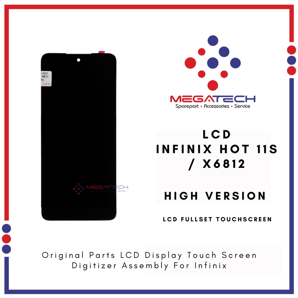 LCD Infinix Hot 11S / X6812 Fullset Touchscreen