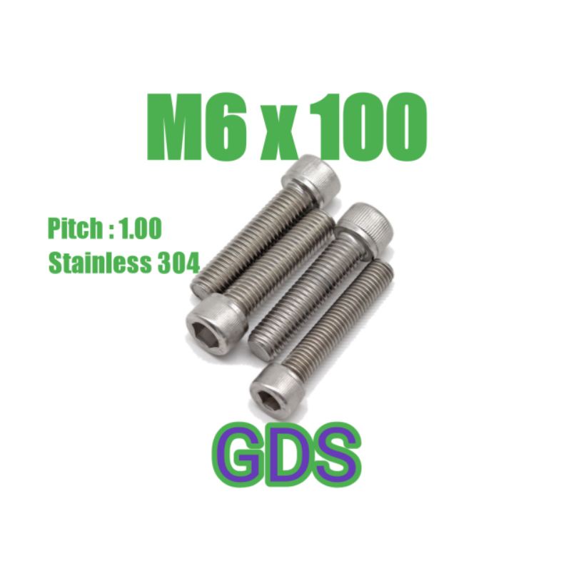 Baut L Stainless M6 x 100 / Baut L Stainless 304