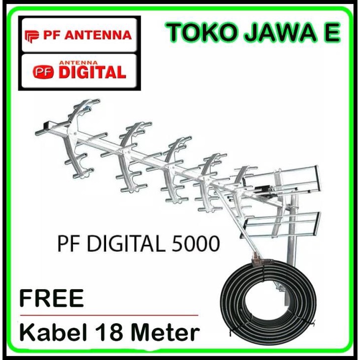 Antena Luar Pf Digital 5000 Jodohnya Tv Led/Lcd/Tabung