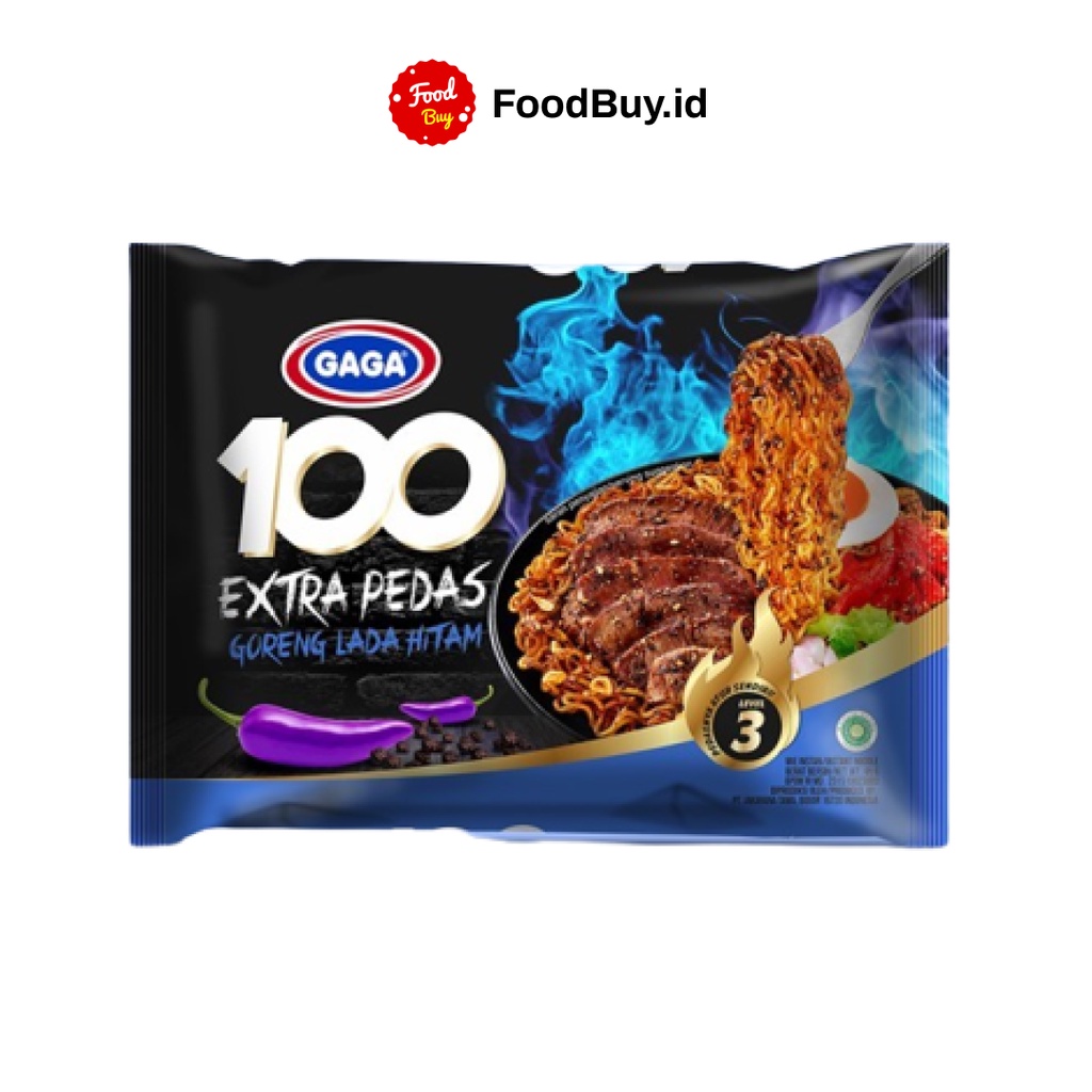 

Mie Gaga 100 Extra Pedas Level 3 Goreng Lada Hitam 75 gr