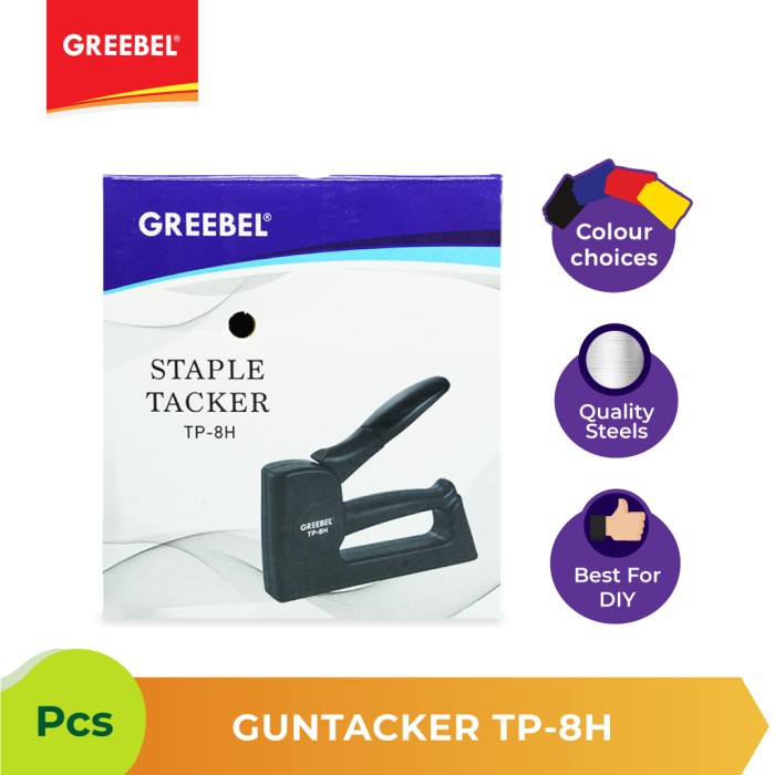 Stapler Tembak Guntacker Greebel TP-8H Heavy Duty - untuk DIY / UMKM