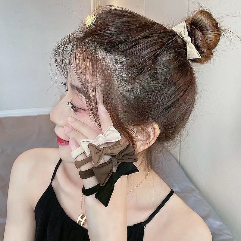 [5 PCS] Ikat Karet Rambut Pita Lucu Untuk Wanita Aksesoris Rambut Ala Korea Fashion Import