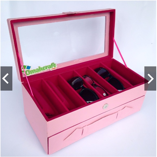Kotak Tempat Kacamata dan Aksesories isi 12 / PROMO Box Kacamata Unisex