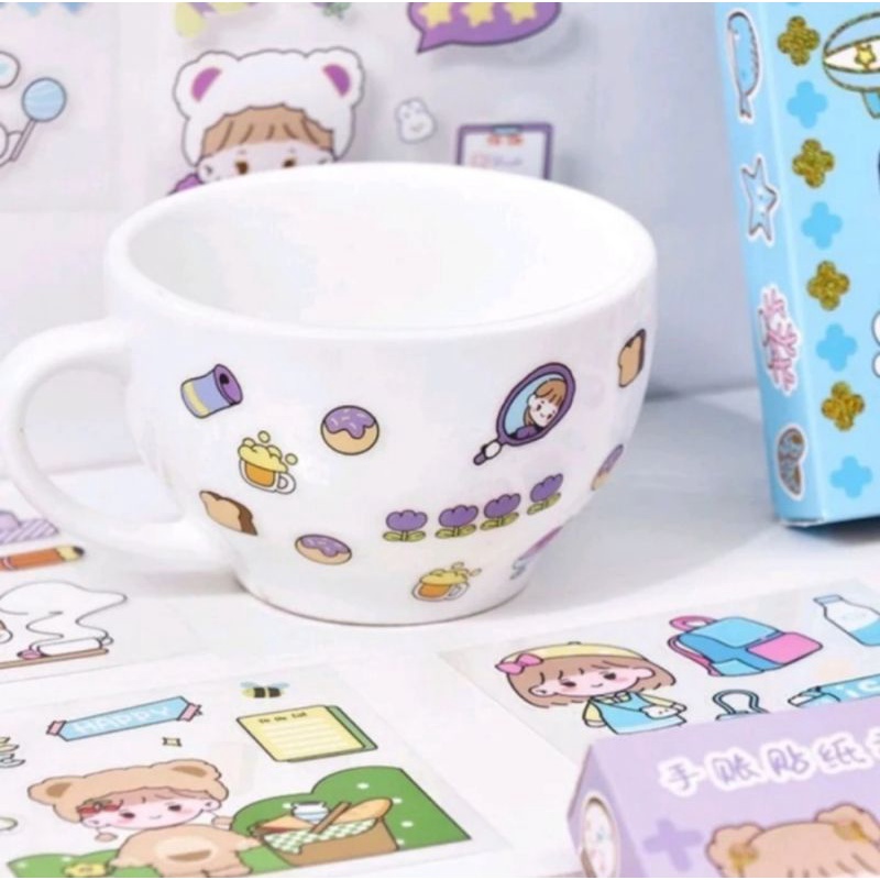 

100 Lembae Stiker Momo Waterproof - Stiker Deco Hias - 1 Box