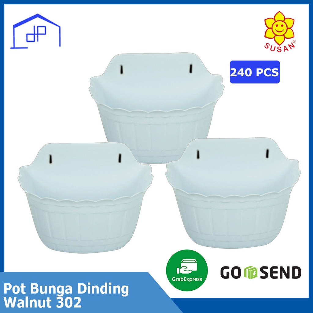 (240PCS) - Pot Bunga Dinding Walnut 302 - Pot Bunga Tempel - Pot Hias - Pot Dinding
