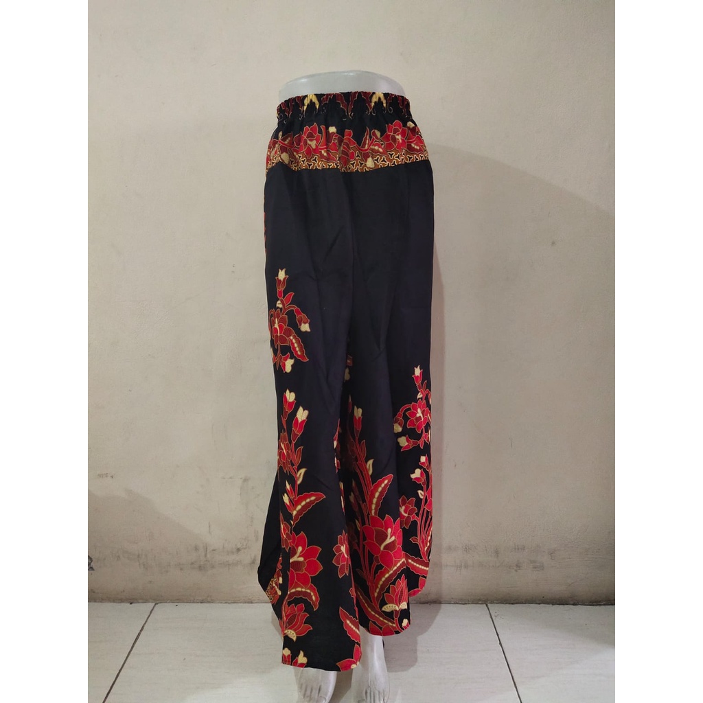 Carol wide jumbo kulot celana panjang batik