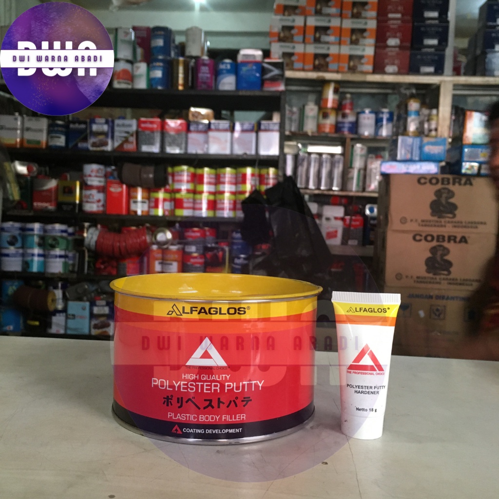Dempul Alfagloss 1 KG / Dempul kayu / motor / mobil / besi