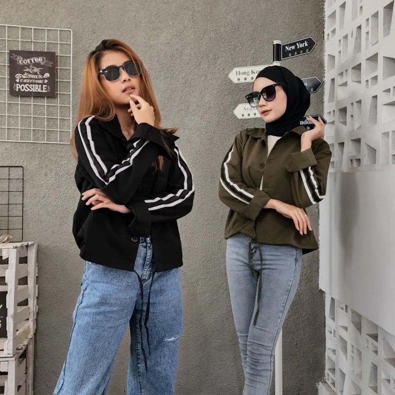 sweater wanita Baby Kanvas JOJI JACKET baju wanita kekinian