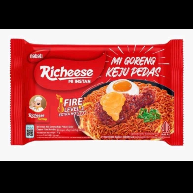 

Mie Richeese Goreng Keju Pedas Level 3