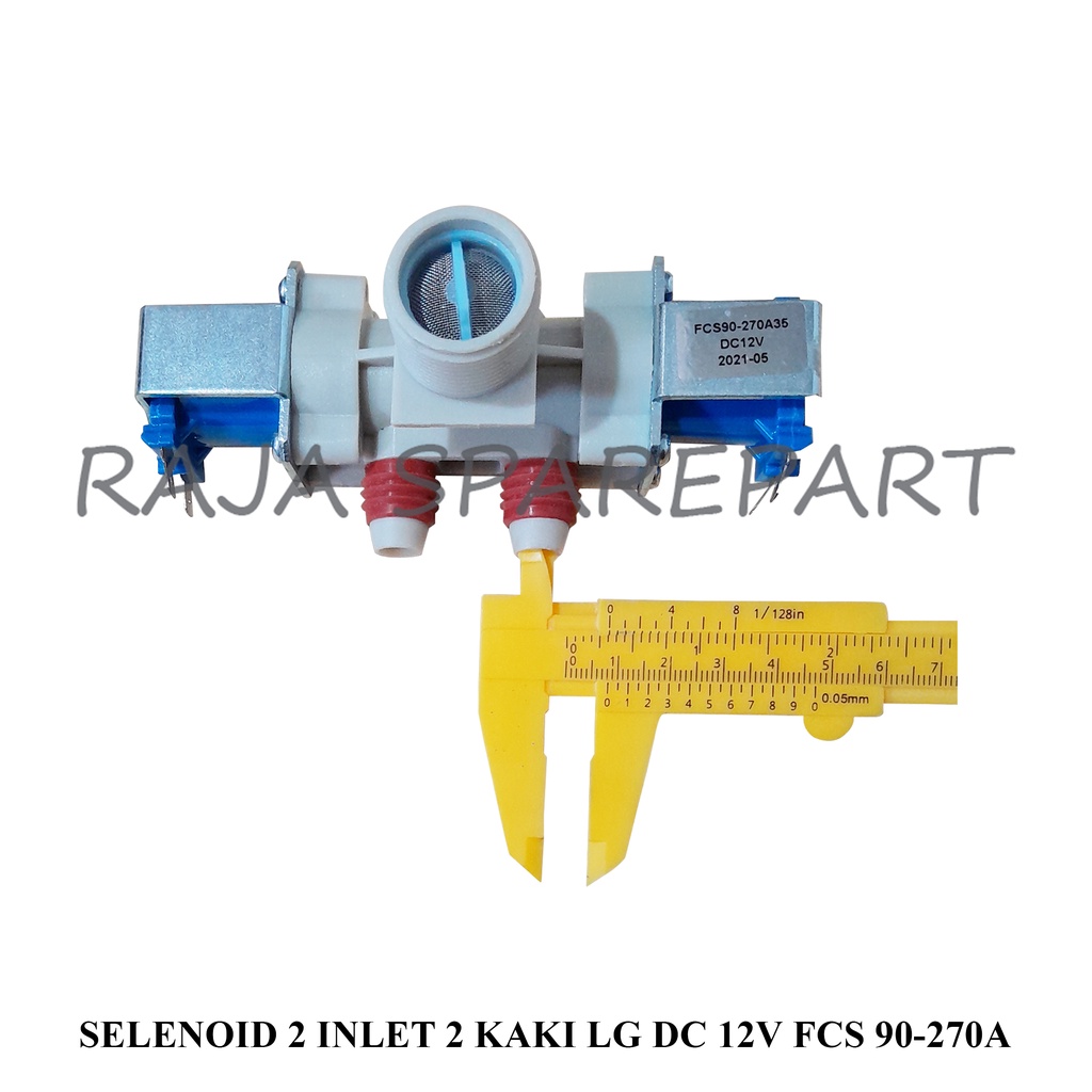 Selenoid / Water Inlet Mesin Cuci LG INLET DOUBLE FCS 90-270A (DC 12V)