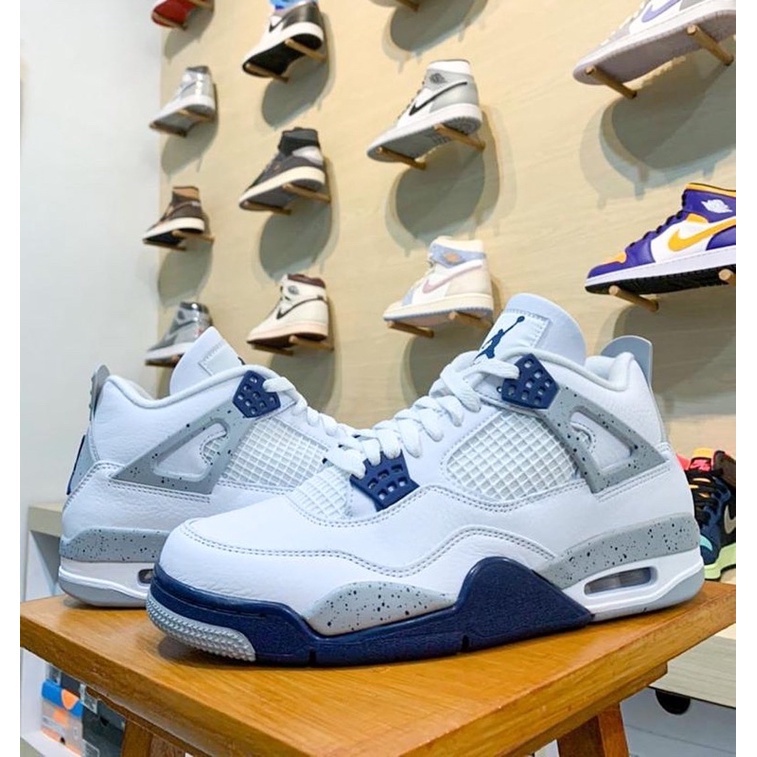 Air Jordan 4 Retro Midnight Navy Resmi Original