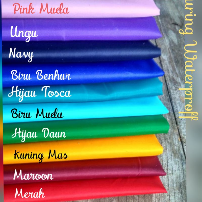 kain parasut waterproof / kain inner waterproof / kain anti air