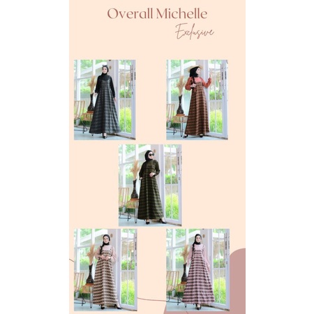 MICHELLE OVERALL By Mumtaz//Overall Kotak//Overall Wanita