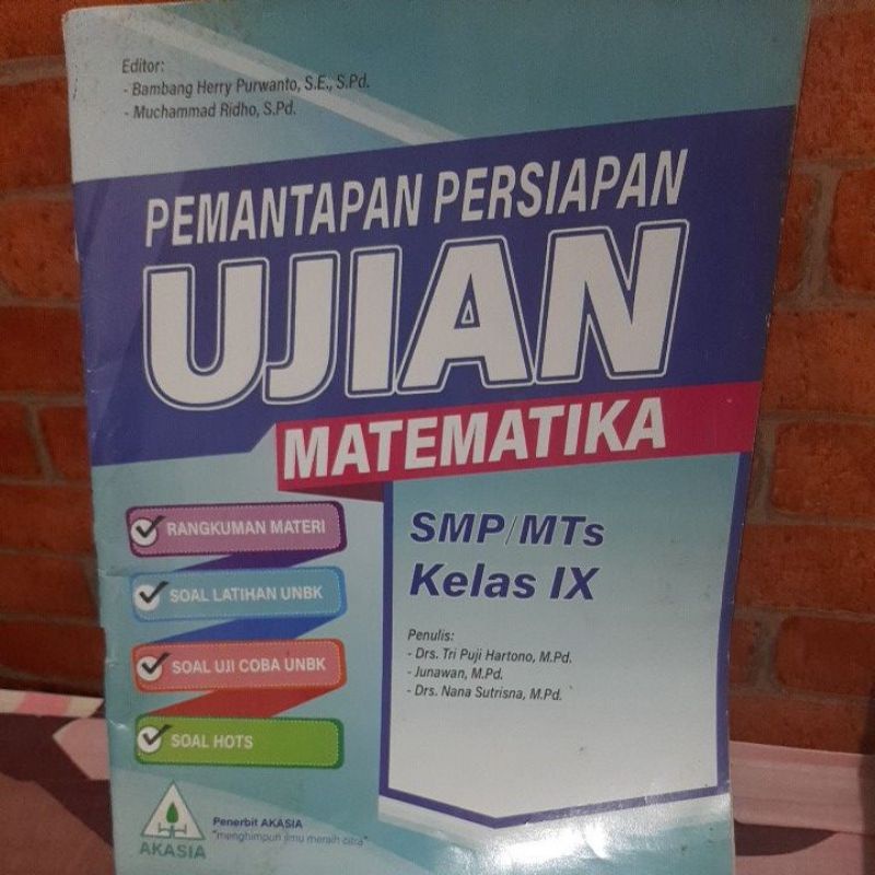 buku akasia pemantapan persiapan ujian matematika smp